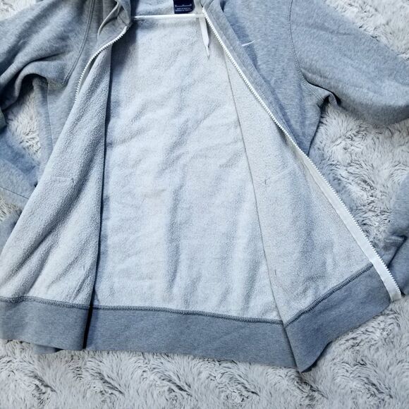 Nike Sweatshirt Hoodie Womens M Gray Fleece Full Zip long Sleeve 611719-063 - Picture 5 of 9